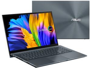 ASUS ZenBook Pro 15 OLED Laptop 15.6" FHD Touch Display, AMD Ryzen 7 5800H CPU, NVIDIA GeForce RTX 3050 Ti GPU, 16GB RAM, 1TB PCIe SSD, Windows 11 Pro, Pine Grey, UM535QE-NH71T