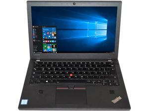 Lenovo Grade A Laptop ThinkPad Intel Core i5 6th Gen 6300U (2.40GHz) 8GB Memory 256 GB SSD Intel HD Graphics 520 12.5" Windows 10 Pro 64-bit X270