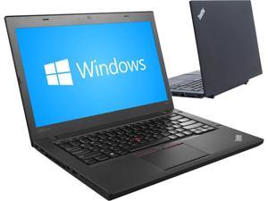 Lenovo Laptop ThinkPad T470 Intel Core i5 6th Gen 6300U (2.40 GHz) 8 GB Memory 256 GB SSD 14.0" Windows 10 Pro