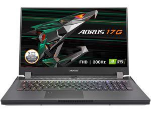 Aorus 17G YD-73US345SH 17.3" 300 Hz IPS Intel Core i7 11th Gen 11800H (2.30GHz) NVIDIA GeForce RTX 3080 Laptop GPU 32GB Memory 512 GB Gen4 SSD Windows 10 Home 64-bit Gaming Laptop
