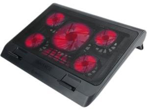 ENHANCE GX-C1 Laptop Cooling Stand (15.75" x 12.75") with 5 LED Fans & Dual USB Ports for Data Pass Through