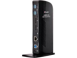 Club3D Black CSV-1460 USB 3.0 Dual Display 4K60Hz Docking Station Club3D Black CSV-1460 USB 3.0 Dual Display 4K60Hz Docking Station