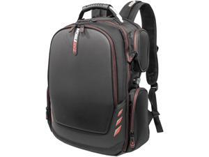 Mobile Edge Core Gaming Checkpoint Friendly 18.4" Backpack w/Molded Front Panel - Black with Red Trim Mobile Edge Core Gaming Checkpoint Friendly 18.4" Backpack w/Molded Front Panel - Black with Red Trim