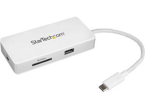 StarTech.com DKT3CHSD4GPD USB C Multiport Adapter - 4K HDMI - SD / SDHC / SDXC - Power Delivery (USB PD) - USB-C to USB Adapter - USB Type C Adapter