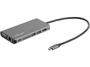 StarTech.com DKT30CHVAUSP USB-C Multiport Adapter - HDMI or VGA - 100W PD - Attached 30 cm Host Cable - SD Card Reader - USB-C Mini Dock (DKT30CHVAUSP)