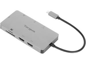 Targus Silver DOCK423TT Dual HDMI USB-C Travel Dock