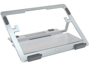CoolerMaster ErgoStand Air Silver Laptop Cooler, Aluminum Alloy, Soft Rubber Padding,  Ergonomic Versatility, Portable & Lightweight, Supports up to 15" Laptop