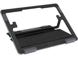 CoolerMaster ErgoStand Air Black Laptop Cooler, Aluminum Alloy, Soft Rubber Padding, Ergonomic Versatility, Portable & Lightweight, Supports up to 15" Laptop CoolerMaster ErgoStand Air Black Laptop Cooler, Aluminum Alloy, Soft Rubber Padding, Ergonomic Versatility, Portable & Lightweight, Supports up to 15" Laptop