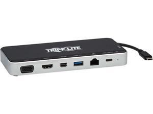 Tripp Lite Black U442-DOCK16-B USB Dock, Triple Display - 4K HDMI & mDP, VGA, USB 3.2 Gen 1, USB-A/C Hub, GbE, 60W PD Charging