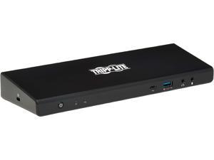 Tripp Lite Black U442-DOCK21-B USB-C Dock, Dual Display - 5K 60 Hz DP, 4K 60 Hz HDMI, USB 3.2 Gen 1, USB-A/C Hub, GbE, 85W PD Charging, Black