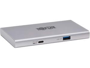 Tripp Lite 4-Port Thunderbolt 4 Hub - 8K, 2x 4K 60 Hz, USB 3.2 Gen 2, USB-A Port, 100W Charging, Gray