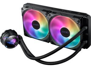 ROG Strix LC II 240 All-in-one Liquid CPU Cooler with Aura Sync, Intel LGA 1150/1151/1155/1156/1200/2066 and AMD AM4/TR4 Support and Dual ROG 120 mm Radiator Fans