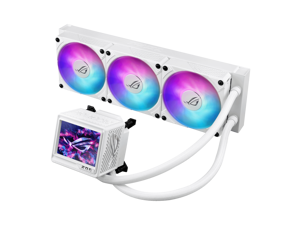 ASUS ROG RYUYJIN III 360 ARGB EXTREME White Edition all-in-one AIO CPU liquid cooler, AMD Ryzen 9000 & Intel® Core™ Ultra Ready, Asetek Gen8 V2 pump; high airflow & static pressure magnetic fans