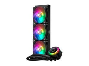 Cooler Master MasterLiquid ML360R ARGB Close-Loop AIO CPU Liquid Cooler, 360 Radiator, Dual Chamber Pump, Addressable RGB Lighting, Dual MF120R Fans for AMD Ryzen/Intel LGA1200/1151 Cooler Master MasterLiquid ML360R ARGB Close-Loop AIO CPU Liquid Cooler, 360 Radiator, Dual Chamber Pump, Addressable RGB Lighting, Dual MF120R Fans for AMD Ryzen/Intel LGA1200/1151
