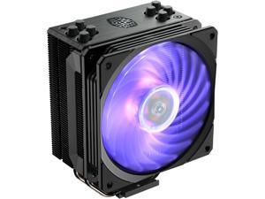 Cooler Master Hyper 212 RGB Black Edition CPU Air Cooler, 4 Direct Contact Heatpipes, 120mm RGB Fan 