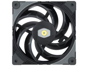 Cooler Master MasterFan SF120M Performance PWM Fan w/ Patented Damping Frame Design Technology, Inter-Connecting Fan Blade, and Anti-Vibration Motor for a Silent Performing Case, CPU Cooler and Liquid
