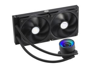 MasterLiquid ML280 Mirror ARGB Close-Loop AIO CPU Liquid Cooler, Mirror ARGB Pump, 280 Radiator, Dual SickleFlow 140mm, 3rd Gen Dual Chamber Pump for AMD Ryzen/Intel 1200, 1151 MasterLiquid ML280 Mirror ARGB Close-Loop AIO CPU Liquid Cooler, Mirror ARGB Pump, 280 Radiator, Dual SickleFlow 140mm, 3rd Gen Dual Chamber Pump for AMD Ryzen/Intel 1200, 1151