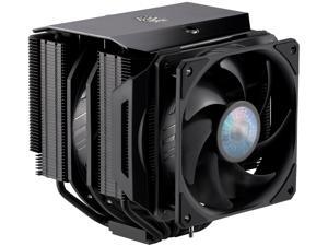Cooler Master MasterAir MA624 Stealth CPU Air Cooler, 6 Heat Pipes, Nickel Plated Base, Dual Tower Aluminum Black Fins, Dual SickleFlow 140mm Fans for AMD Ryzen/Intel 1200/1151 LGA 1700 Compatible
