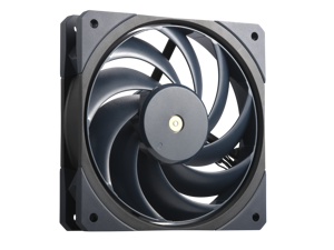 Cooler Master Mobius 120 OC High Performance Interconnecting Ring Blade Fan, PWM Fan Speed Cable Toggle, Metal Motor Hub, Double Ball Bearing  for PC Case, Liquid and Air Cooler (MFZ-M2NN-32NPK-R1)