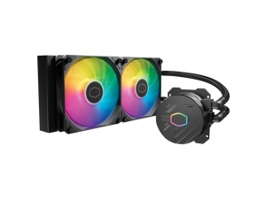 Cooler Master MasterLiquid 240L Core 240mm Close-Loop AIO Liquid Cooler, ARGB Sync, Gen S Coldplate Pump, 120mm PWM, CryoFuze Thermal Paste AMD AM5/AM4, Intel LGA 1851/1700/1200 (MLW-D24M-A18PZ-R1)
