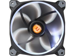 Thermaltake Riing 14 Series High Static Pressure 140mm Circular White LED Ring Case/Radiator Fan CL-F039-PL14WT-A