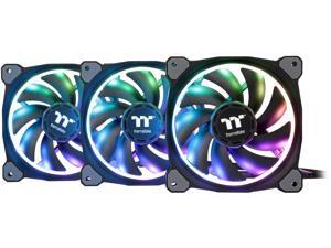 Thermaltake Riing Plus 12 RGB TT Premium Edition 120mm Software Enabled Circular 12 Controllable LED RGB Ring Case/Radiator Fan - Triple Pack - CL-F053-PL12SW-A Thermaltake Riing Plus 12 RGB TT Premium Edition 120mm Software Enabled Circular 12 Controllable LED RGB Ring Case/Radiator Fan - Triple Pack - CL-F053-PL12SW-A