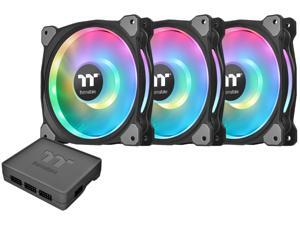 Thermaltake Riing Duo 12 RGB Radiator Fan TT Premium Edition (3-Fan Pack) CL-F073-PL12SW-A RGB LED Case Fan