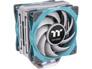 Thermaltake TOUGHAIR 510 180W TDP Turquoise Edition CPU Cooler, Dual 120mm 2000RPM High Static Pressure PWM Fan with High Performance Copper Heat Pipes CL-P075-AL12TQ-A