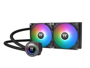 Thermaltake TH280 ARGB Sync V2 CPU Liquid Cooler/AlO Liquid Cooling /Fan 140mm*2/PWM 500~2000 RPM/Mirror Waterblock/MB ARGB Sync Control, CL-W375-PL14SW-A