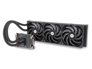 Thermaltake AW360 Liquid Cooler; Intel LGA 4677 - AMD sTR5/SP6; 360mm Radiator; 3x120mm 500~2000rpm PWM Toughfan Pro; Nickel-Plated Copper Block; Black; CL-W450-PL12BL-A