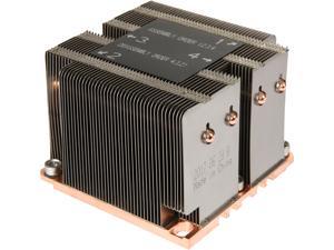 Dynatron B12 Intel Xeon Platinum / Gold Family Processor, (Products formerly Skylake ), Socket FCLGA3647, Square ILM, Aluminum Heatsink, Copper Base with Heatpipes Embedded