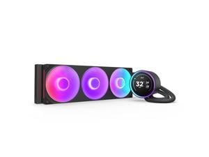 KRAKEN ELITE RGB 360 BLACK AIO LIQUID COOLER WITH IPS LCD & STATIC PRESSURE FANS Intel Socket LGA 1851, 1700 & 1200/115X AMD Socket AM5, AM4