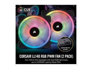 implicitte skrivestil Bare overfyldt NeweggBusiness - Corsair LL Series LL140 RGB CO-9050074-WW 140mm RGB LED LL140  RGB, 140mm Dual Light Loop RGB LED PWM Fan, 2 Fan Pack with Lighting Node  PRO