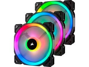 Corsair LL Series CO-9050072-WW/RF LL120 RGB, 120mm Dual Light Loop RGB LED PWM Fan, 3 Fan Pack with Lighting Node PRO. Refurbished. Corsair LL Series CO-9050072-WW/RF LL120 RGB, 120mm Dual Light Loop RGB LED PWM Fan, 3 Fan Pack with Lighting Node PRO. Refurbished.