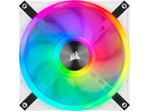 CORSAIR QL Series, iCUE QL140 RGB, 140mm RGB LED PWM White Fan, Dual Fan Kit with Lighting Node CORE - CO-9050106-WW CORSAIR QL Series, iCUE QL140 RGB, 140mm RGB LED PWM White Fan, Dual Fan Kit with Lighting Node CORE - CO-9050106-WW