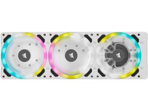 CORSAIR Hydro X Series XD7 RGB Pump/Reservoir Combo - White - 360mm Distribution Plate System - D5 PWM Pump - 140ml Reservoir - 36 Individually Addressable RGB LEDs - Temperature Sensor