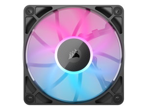 CORSAIR iCUE Link RX120 RGB 120mm PWM Fan - Magnetic Dome Bearing - Single Fan - Black