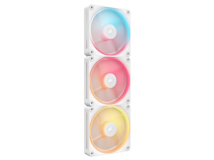 CORSAIR iCUE LINK LX120-R RGB 120mm PWM Reverse Fans Starter Kit - White – Reverse Fan  Blade - Dual Light Loops - Easy iCUE LINK Connectivity - Magnetic Dome Bearing