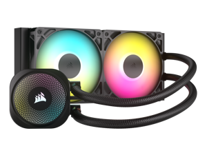 CORSAIR NAUTILUS 240 RS ARGB Liquid CPU Cooler – RS120 ARGB Fans – Fits Intel® LGA 1851,  AMD® AM5/AM4 – Simple Daisy-Chain Connections - Direct Motherboard Connection