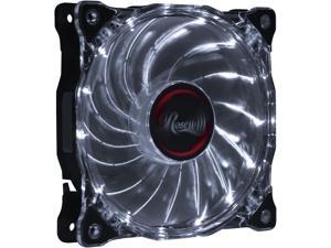 Rosewill RFA-80WL - 120mm CULLINAN Computer Case Cooling Fan with LP4 Adapter - Semi-Transparent Frame & White LED Lights, Sleeve Bearing, Silent Rosewill RFA-80WL - 120mm CULLINAN Computer Case Cooling Fan with LP4 Adapter - Semi-Transparent Frame & White LED Lights, Sleeve Bearing, Silent