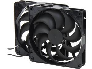 140mm Computer Case Cooling Fan LP4 Adapter Quiet 2 Pack Rosewill