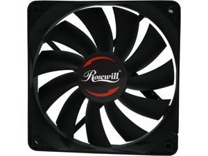 Rosewill RAWP-141209v2 - 120mm Computer Case Cooling Fan - Seal IP56 Dust Resistant, Splash Proof with Pulse Width Modulation (PWM) Speed Control & High End Teflon Nano Bearing