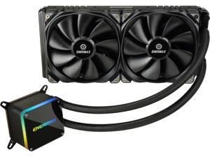 Enermax LIQTECH II 280, Addressable RGB All-in-one CPU Liquid Cooler for AM4 / LGA1200, 280mm Radiator, Dual-Chamber RGB Pump, T.B. Pressure Fan Blades, 5 Year Warranty