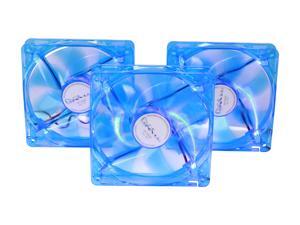 APEVIA CF312SL-UBL 120mm UV Blue LED Cooling Fan 3 in 1 pack APEVIA CF312SL-UBL 120mm UV Blue LED Cooling Fan 3 in 1 pack