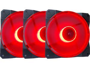 APEVIA CO312L-RD Cosmos 120mm Red LED Ultra Silent Case Fan w/ 16 LEDs & Anti-Vibration Rubber Pads (3 Pack) APEVIA CO312L-RD Cosmos 120mm Red LED Ultra Silent Case Fan w/ 16 LEDs & Anti-Vibration Rubber Pads (3 Pack)