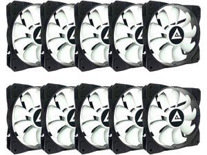 APEVIA 1012S-WB 120mm Non-LED Black/White Fan with Anti-Vibration Rubber Pads (10 Pack) APEVIA 1012S-WB 120mm Non-LED Black/White Fan with Anti-Vibration Rubber Pads (10 Pack)