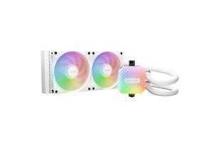 be quiet! Light Loop 240mm White CPU liquid cooler for heavily overclocked systems, 2x Light Wings LX 120mm PWM high-speed White ARGB fan, Stylish ARGB cooling block, ARGB-PWM-Hub BW021