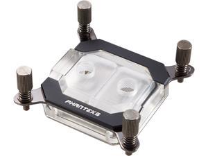 Phanteks Glacier Series C350I CPU Water Block, Nickel-plated Copper Base, Acrylic top with Aluminum cover, RGB LED, Solid-Sku Mounting Bracket - Black
