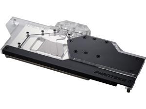 Phanteks Glacier Dual Evo for ASUS RTX 2080/2070/2060 SUPER Dual EVO Series, Nickel-Plated, Acrylic, Aluminum Cover Plate, Digital RGB, Full Water Block - Black
