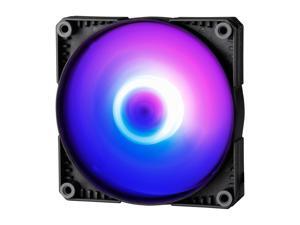 Phanteks SK120 DRGB PWM FAN - 120mm Fan, High Airflow Nine-blade Design, Digital RGB Lighting, Rubber Dampening Washers - Black